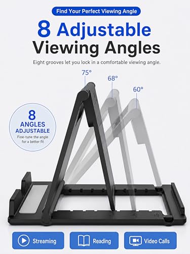 JIFANPAUL Foldable Phone & Tablet Stand Compatible with iPhone/iPad - size: L