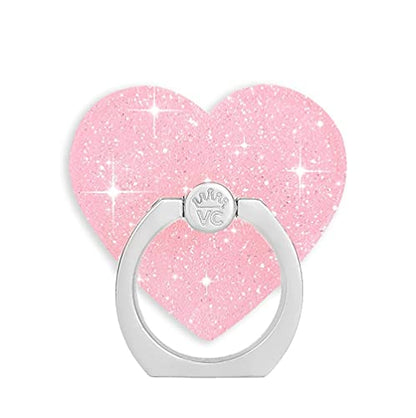 VELVET CAVIAR Cell Phone Ring Holder - Finger Ring & Stand - Improves Phone Grip Compatible with iPhone, Galaxy, Most Smartphones (Pink Stardust Glitter) - color: Pink Stardust Glitter