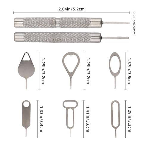 16pcs SIM Card Removal Tool Kit,SIM Ejector Tool,Phone Card Tray Opener Pin,Standard Key for Most Cell Phones Tablets Mobile Devices