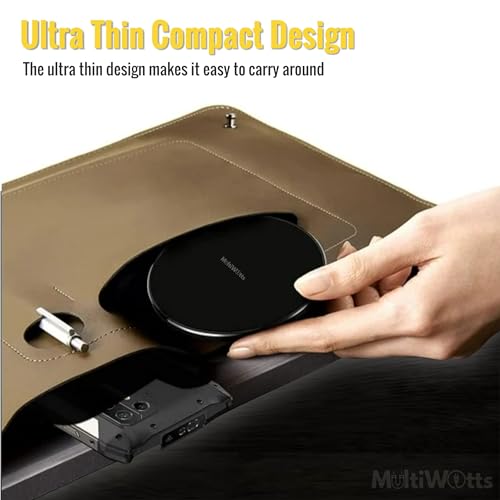 Fast Certified Wireless Charger pad Compatible with iPhone (17/16/15/14/13/12/X/8, Samsung (S26/S25/S24/S23/S22/S20/S10/S9/S8/Note8/9/10 & Other Wireless Charging Compatible Phones and Earphones