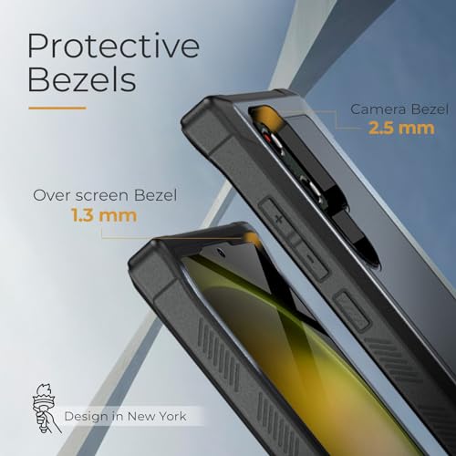 MOTIVE Heavy Duty Case for Samsung Galaxy s23 Ultra, Belt Clip | 6.8" | Bunker Series, Military Grade Multi-Layer Protection, PC/TPU Build, Sealed Port Cover, 20 ft Drop tested - size: S23 Ultra