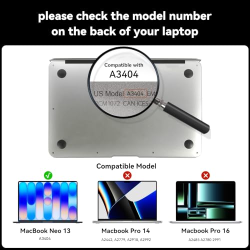IPROKKO 360° Privacy Screen (Matte) for 2026 MacBook Neo 13-inch A18 Pro - size: Mac-Neo-13"