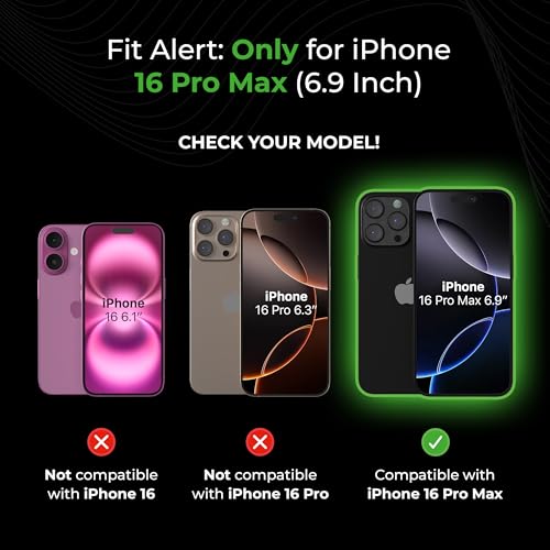 Deppa Pack of 2 for Phone 16 Pro Max (6.9 inches) Screen Protector with Stencil, 9H Shockproof, Full Coverage, Bubble-Free, Easy Installation, Ultra Clear