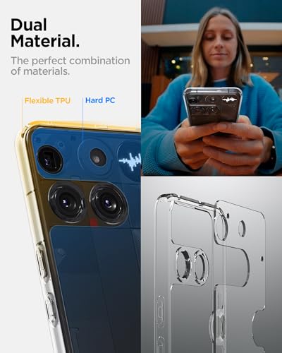 Spigen Ultra Hybrid Designed for Nothing Phone 3 Case (2025) [Anti-Yellowing] - Crystal Clear - color: Crystal Clear, size: Nothing Phone (3)