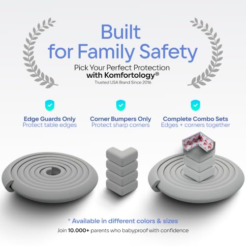 Furniture Edge Guards, 16ft Protective Foam Cushion, Gray - color: Gray, size: 16ft
