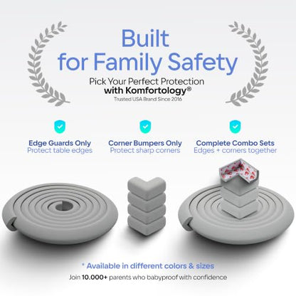 Furniture Edge Guards, 16ft Protective Foam Cushion, Gray - color: Gray, size: 16ft