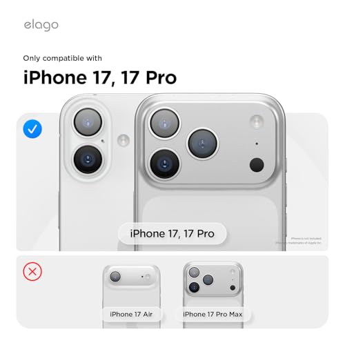 elago 2 Pack Privacy Glass+ Screen Protector for iPhone 17, iPhone 17 Pro - size: iPhone 17, iPhone 17 Pro (2 Pack)