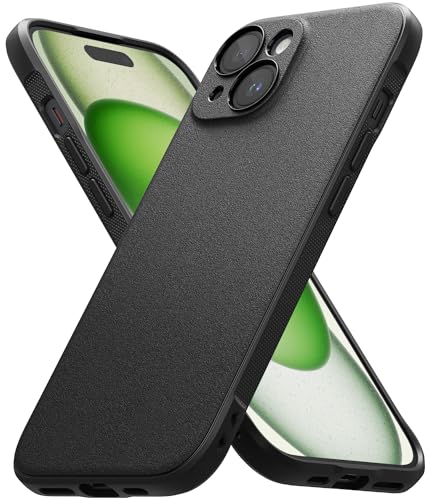 Ringke Onyx for iPhone 15 Case, [Feels Good in The Hand] Oil & Dirt Resistant, Individual Lens Covers for Cameras, Non-Slip Enhanced Grip Lightweight Cover - Black - color: Black, size: iPhone 15