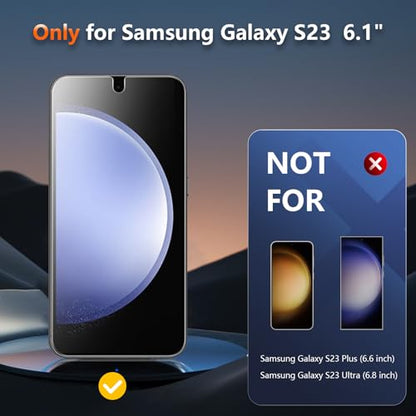 4 Way Matte Privacy Screen Protector for Samsung Galaxy S23 - size: Galaxy S23