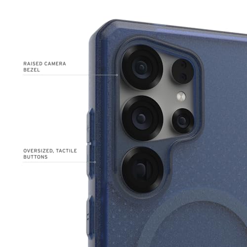 URBAN ARMOR GEAR UAG Designed for Samsung Galaxy S25 Ultra Case 6.9" DOT - Compatible with Magnetic Charging Slim Transparent Rugged Military Drop Tested Protective Cover, Cloud Blue - color: DOT - Cloud Blue