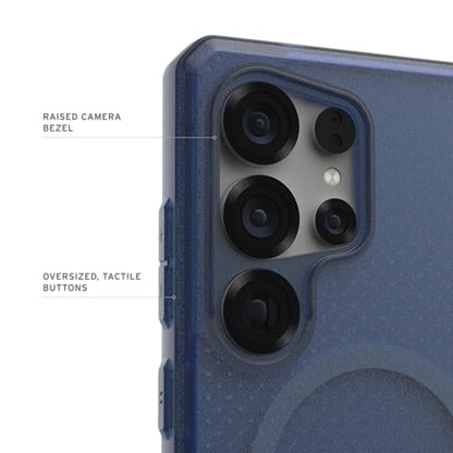 URBAN ARMOR GEAR UAG Designed for Samsung Galaxy S25 Ultra Case 6.9" DOT - Compatible with Magnetic Charging Slim Transparent Rugged Military Drop Tested Protective Cover, Cloud Blue - color: DOT - Cloud Blue