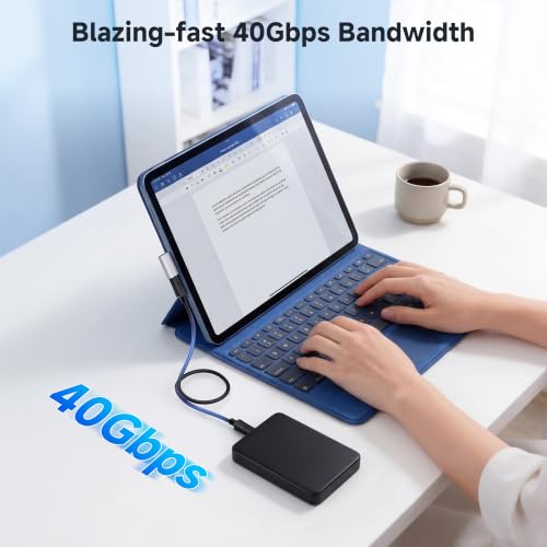 Cable Matters 2-Pack 40Gbps Flat Right Angle USB C Adapter - style: Flat Right Angle