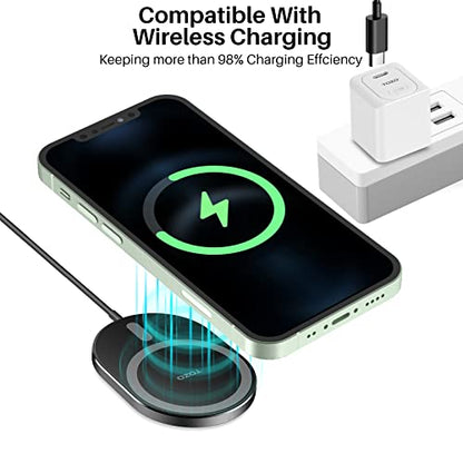 TOZO New Anti-Slip Aircraft-Grade Aluminum Wireless Charger 15W Max Fast Wireless Charging Pad Compatible with iPhone 17/17 Pro/17 Pro Max/Air/16/15/14/SE Series, Samsung Galaxy S25/S24/S23