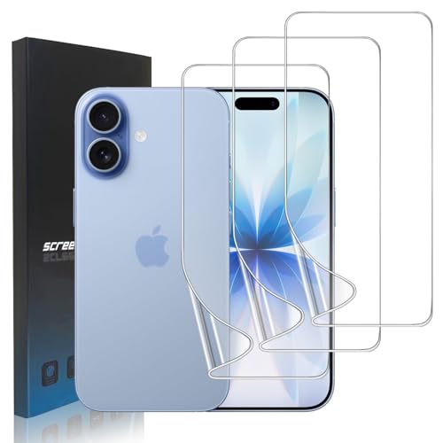 3 Pack for iPhone 17 Screen Protector Flexible Soft - size: iPhone17