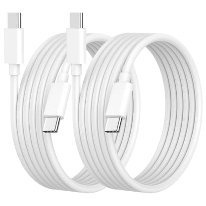 [Apple MFi Certified] 2 Pack 240W iPad Fast Charging Cable Cord 6FT - color: CWhite