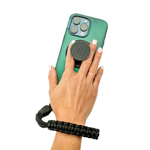 PopSockets Wristlet Phone Strap, Wrist Strap- King Cobra Black - color: Cobra Black