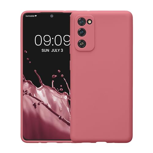 kwmobile Case Compatible with Samsung Galaxy S20 FE Case - Protective Slim TPU Phone Cover - Soft Matte Finish - Dark Rose - color: Dark Rose, size: Galaxy S20 FE