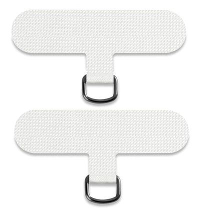 TACOMEGE Phone Tether Tab for iPhone, Cell Phone Lanyard Patch, Phone Strap Replacement Part for All Full Phone Cases (White)