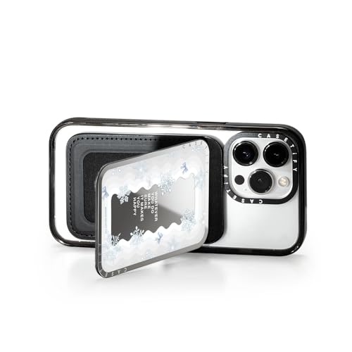 CASETiFY Snappy Card Holder Stand Compatible with Magsafe - First Snow - Silver Mirror - color: First Snow