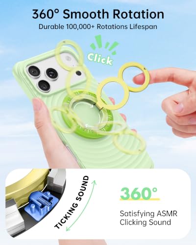 SYNCWIRE Magnetic Phone Ring Holder, for MagSafe Phone Grip Stand Kickstand - color: Kiwi Spark
