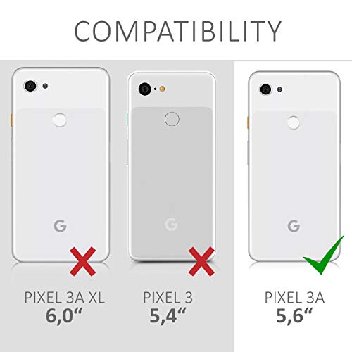 kwmobile Case Compatible with Google Pixel 3a - Clear Case Soft Slim Flexible Protective TPU Phone Cover - Transparent - size: Pixel 3a