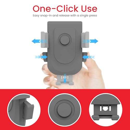 Baby Stroller Phone Holder, Universal Handlebar Phone Mount Grey