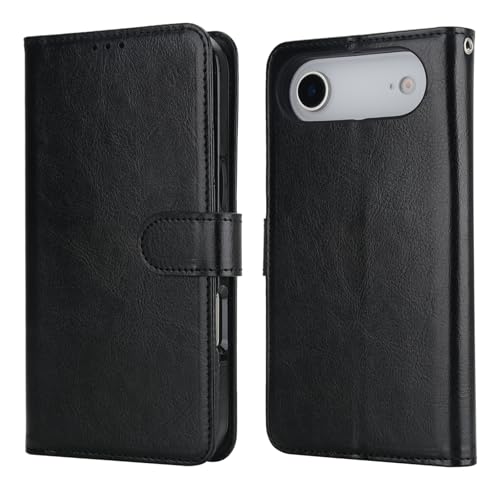 Bocasal Detachable Wallet Case Card Holder for iPhone 17 Air, Black - color: Black