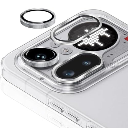 Zeking 2 Set for Nothing Phone 4a Pro 5G Camera Lens Protector - color: Silver