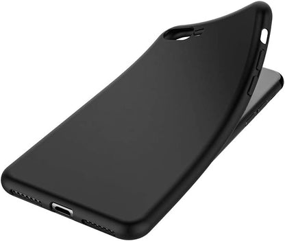 LRK Ultra Thin Black Case Compatible with iPhone 7 Plus/iPhone 8 Plus: Slim, Soft and Flexible (NOT Hard) [Matte Finish] Protective Black Phone Cover for iPhone 7 Plus/iPhone 8 Plus - Matte Black - size: iPhone 7 Plus/iPhone 8 Plus