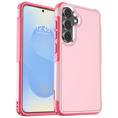 zapica Designed for Samsung Galaxy S25 Case & Galaxy S24 Case, Light Pink | Military Grade Drop Protection, Dual Layer Structure Design, Heavy Duty Shockproof Non-Slip Phone Cover - color: Light Pink, size: Samsung Galaxy S24/S25 6.2''