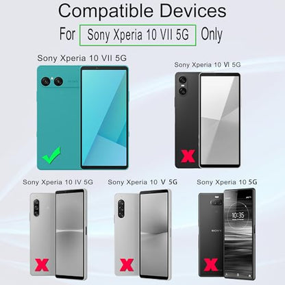 Ibywind for Sony Xperia 10 VII 5G Screen Protector,2 Pack,9H Hardness Tempered Glass and Camera Lens Protector,with Alignment Frame,Full Coverage,Bubble Free,Fingerprint Unlock,Scratch Resistant - size: Xperia 10 VII