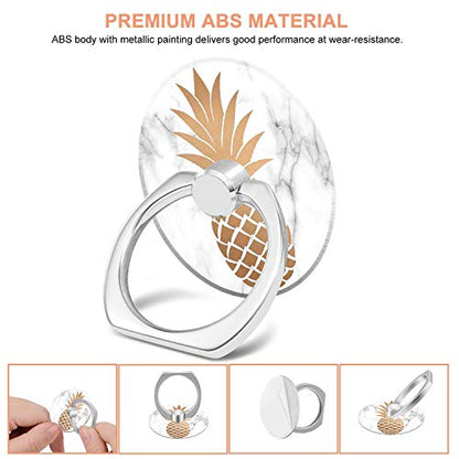 Bonoma Cell Phone Ring Holder,3-Pack 360 Degree Rotating Pineapple - color: Pineapple