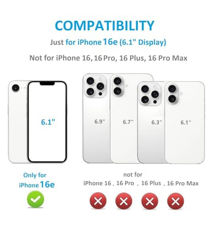 ONETOP for iPhone 17e/16e Wallet Case with Credit Card Holder,Purple | Kickstand,ID/Cash Holder,Case Wallet with Card Slots,Double Magnetic Clasp,Durable PU Leather Shockproof Cover for Women Men - color: Purple