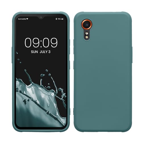 kwmobile Case Compatible with Samsung Galaxy Xcover7 Case - Soft Slim Protective TPU Silicone Cover - Arctic Night - color: Arctic Night