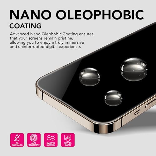 UARMOR Glass 3 Pack Screen Protector & 1 Pack Camera Lens Protector for iPhone 16 (6.1 Inch) 9H Tempered Glass with Easy Installation Kits (Clear) - size: iPhone 16