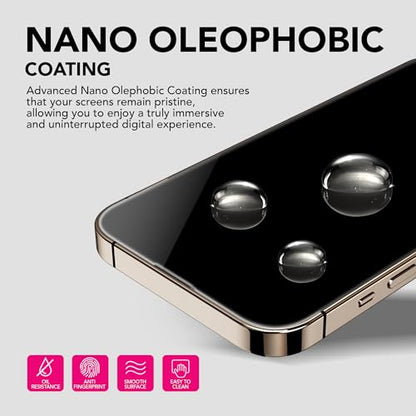 UARMOR Glass 3 Pack Screen Protector & 1 Pack Camera Lens Protector for iPhone 16 Plus (6.7 Inch) 9H Tempered Glass with Easy Installation Kits (Clear) - size: iPhone 16 Plus
