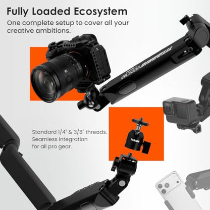 TARION Titanrig Lite W Pneumatic Overhead Camera Desk Mount Monitor Arm - size: Lite W (Pneumatic - Camera / Monitor)
