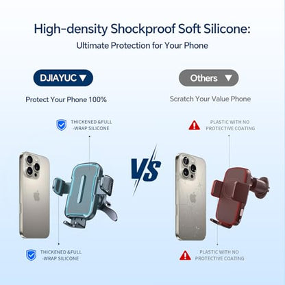 for iPhone MagSafe Phone Holders for Your car 2-Pack Adjustable Suction Cup Phone Mount for All iPhone & Android Smartphone,4 Setups - Dashboard/Vent/Windshield/Desk, Fits All Cars