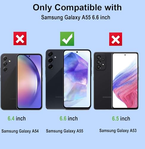 2 Pack for Samsung Galaxy A55 Privacy Screen Protector [Not Glass], Anti-Spy Flexible TPU Film HD Ultra-Thin Bubble Free Case Friendly Full Coverage Hydrogel Film for A55 6.6-inch