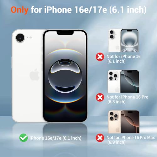 SUPFINE Silicone & Magnetic for iPhone 17e Case/iPhone 16e Case White - color: White, size: iPhone 17e/iPhone 16e
