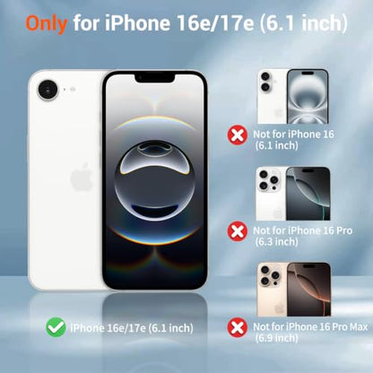 SUPFINE Silicone & Magnetic for iPhone 17e Case/iPhone 16e Case White - color: White, size: iPhone 17e/iPhone 16e