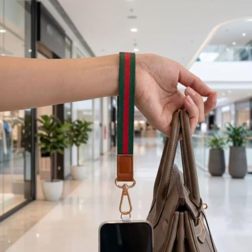 Phone Wrist Strap Anti-Lost Lanyard, Wired Wireless Charging, 2 Tether Tabs Travel Outdoor Daily Use
