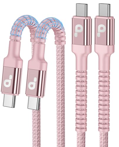 USBC to USBC Cable Fast Charging 66W, 2Pack 3FT USB C Cable, iPhone USB C - color: Pink, size: 3FT, style: USB C to USB C