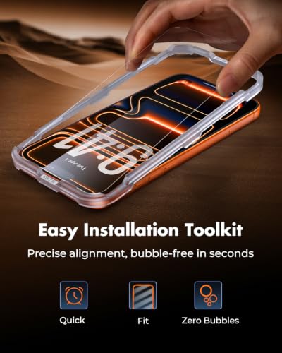UNBREAKcable iPhone 17 Pro Screen Protector & Camera Lens Protector - size: iPhone 17 Pro