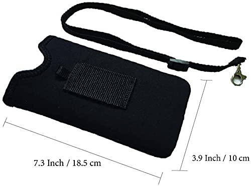 Tainada Neck Cellphone Sleeve Carrier w/Belt Loop (Floral Pattern Purple) - color: Floral Pattern Purple