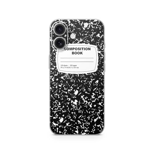 Phone Skin Compatible with Apple iPhone 17 - Composition Book - Premium 3M Vinyl Protective Wrap Decal Cover - Easy to Apply | Crafted in the USA by MightySkins - color: Composition Book, size: iPhone 17 (Back Wrap), style: Matte Finish