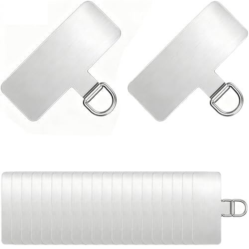 20 Pack Stainless Steel Phone Tether Tab for Lanyard & Strap - style: Non-rotatable