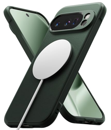 Ringke Onyx Designed for Google Pixel 10 Pro XL Case [Compatible with MagSafe and Pixelsnap] Oil & Dirt Resistant Enhanced Grip Non-Slip Texture Lightweight Cover - Magnetic Dark Green - color: Magnetic Dark Green, size: Pixel 10 Pro XL