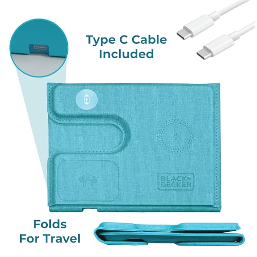 BLACK+DECKER 3 in 1 Charging Station for Apple, (Loch Ness) - color: Loch Ness