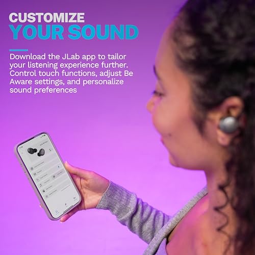 JLab Go Air Pop+ Earbuds, Dual Connect, EQ3 Sound, Clear - color: Clear, style: Matte